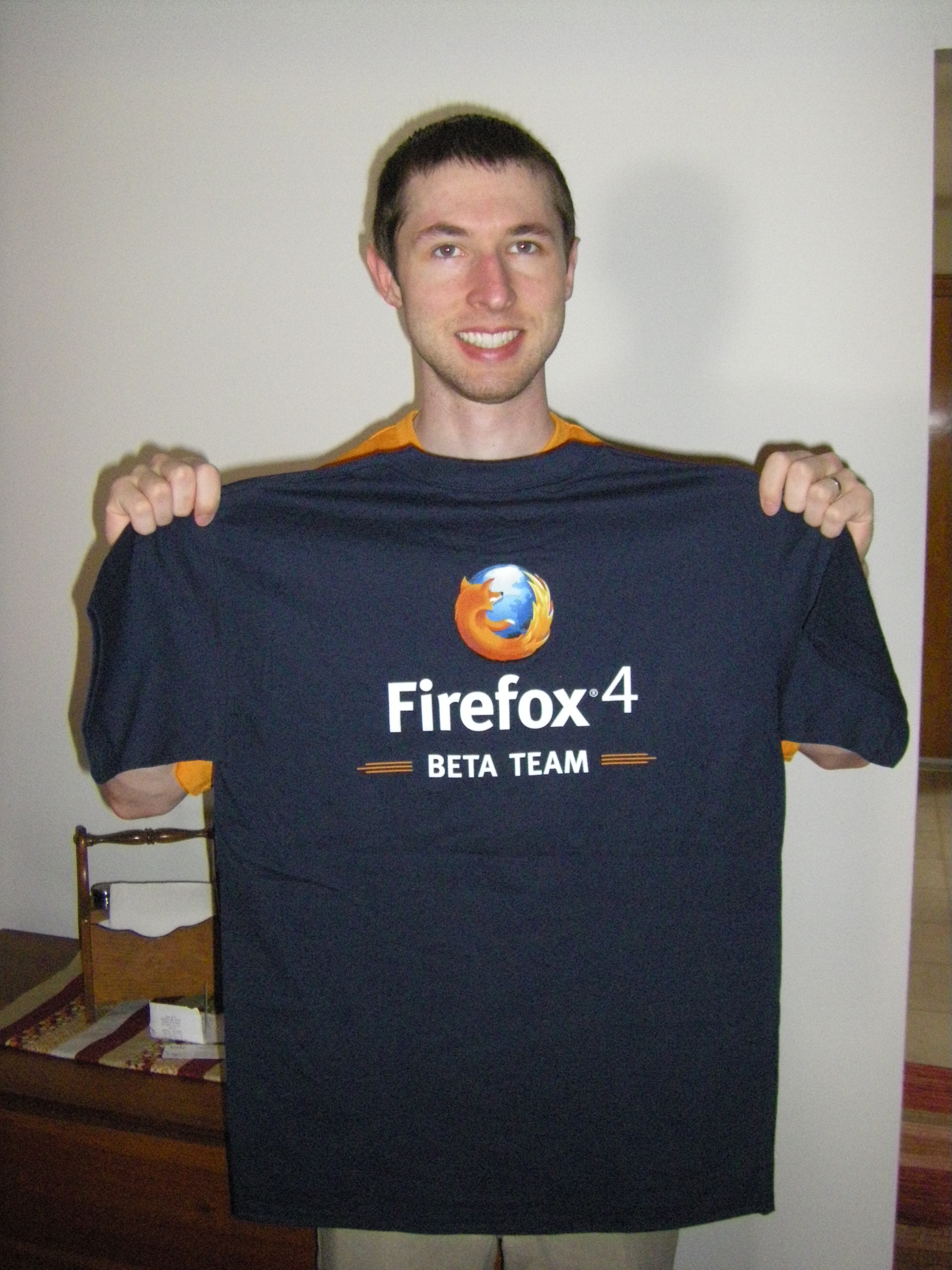 Firefox 4 Beta Team T-shirt