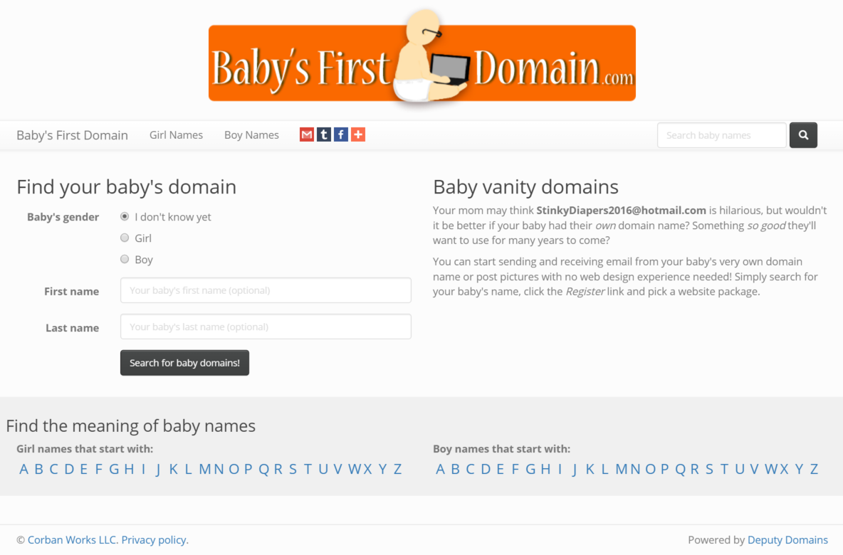 Baby's First Domain